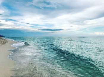 Scenic view of sea against sky