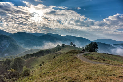 Scenic view of landscape against sky