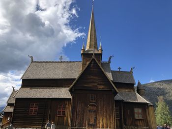 Low angle view of building against sky