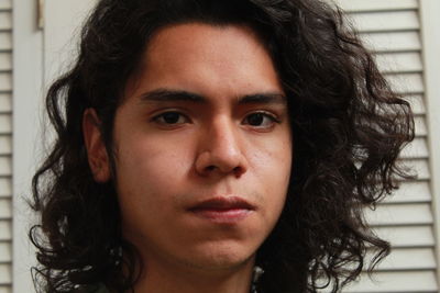 Close-up portrait of young man