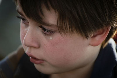 Close-up portrait of a boy