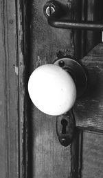 Close-up of wooden door