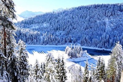 Snow covered mountains