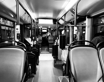 Interior of train