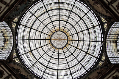 Low angle view of skylight in milan
