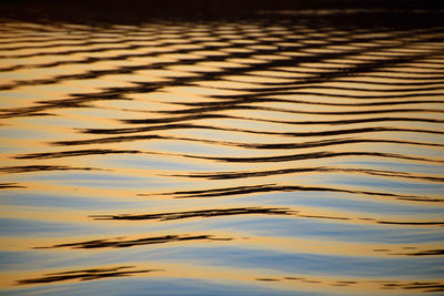 Full frame shot of rippled lake