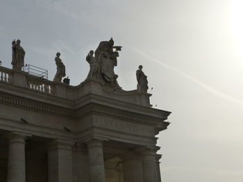 Low angle view of statue