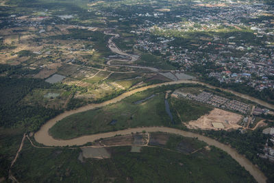 High angle view of cityscape