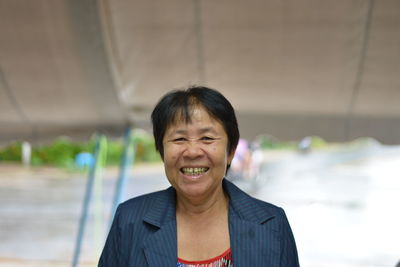 Portrait of smiling senior woman