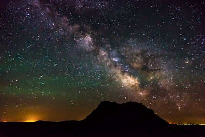 Low angle view of stars in sky