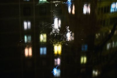 Close-up of wet window in rainy season