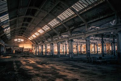 Interior of abandoned building