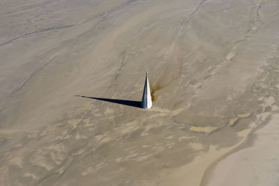 Cropped image of airplane wing