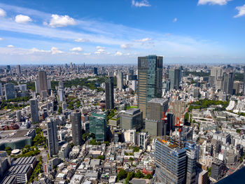 Aerial view of cityscape