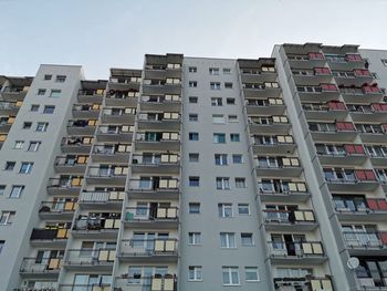 Low angle view of buildings against sky