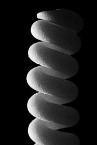 Close-up of stack of pebbles