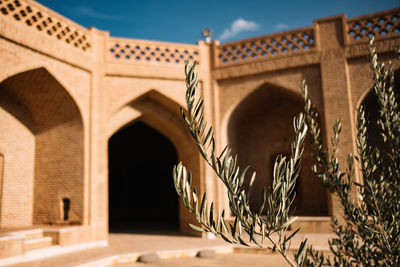 Low angle view of historical building