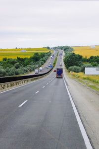 Road passing through highway