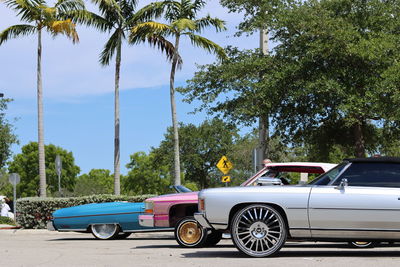 Miami car show. donk classic car lowriders