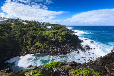 Scenic view of sea against sky