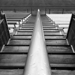 Low angle view of empty staircase
