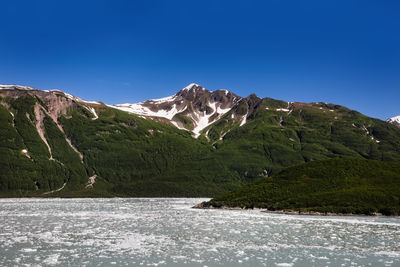 Landscape in alaska close to the hubbard glacier