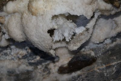 Extreme close up of snow