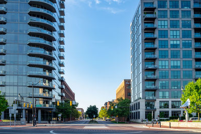 View of residential buildings against sky