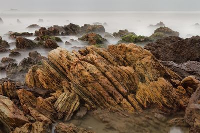 Rocks in sea