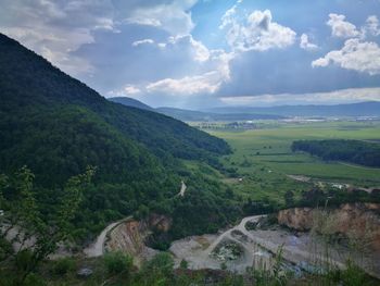 Scenic view of landscape against sky