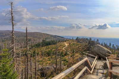 Scenic view of landscape against sky