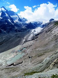 Scenic view of mountain range