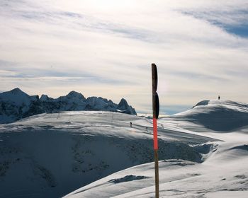 Scenic view of snow covered landscape