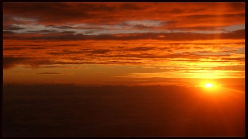 Scenic view of sunset sky
