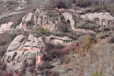 View of rock formations