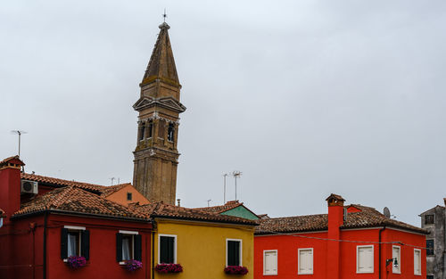 Low angle view of building against sky