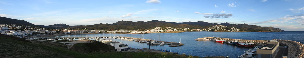 Panoramic view of sea against sky