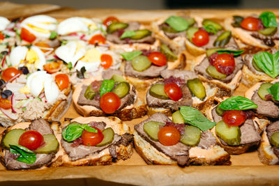 Close-up of pizza