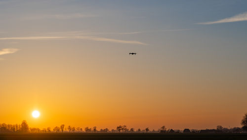 Scenic view of sunset sky