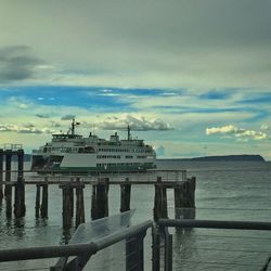 Pier on sea