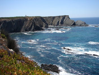 Scenic view of sea