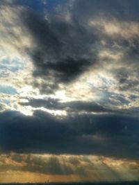Scenic view of dramatic sky