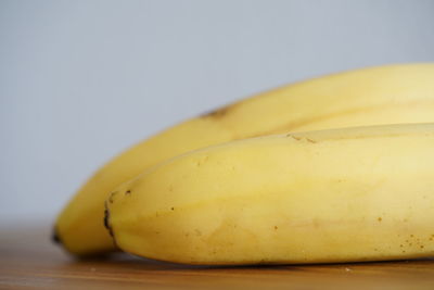 Close-up of lemon slice on table