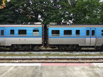 Train at railroad station