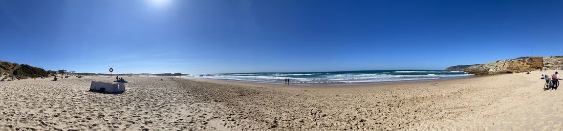 Panoramic view of beach against sky