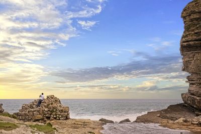 Scenic view of sea against sky