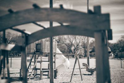 Built structure in park against sky