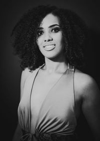 Portrait of smiling young woman