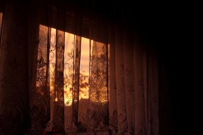 Sunlight through window in building