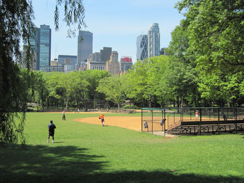 Group of people in park